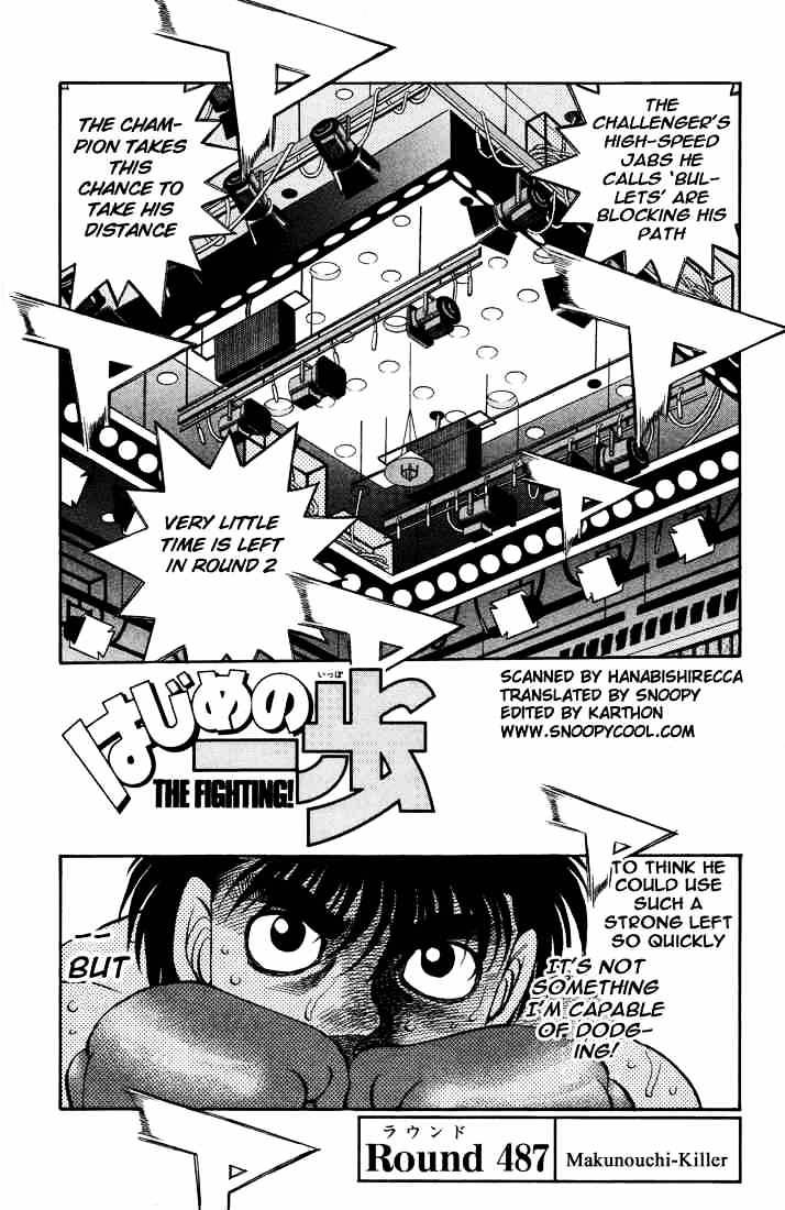 Hajime no Ippo: Fighting Spirit, Chapter 487 image 01